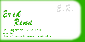 erik rind business card